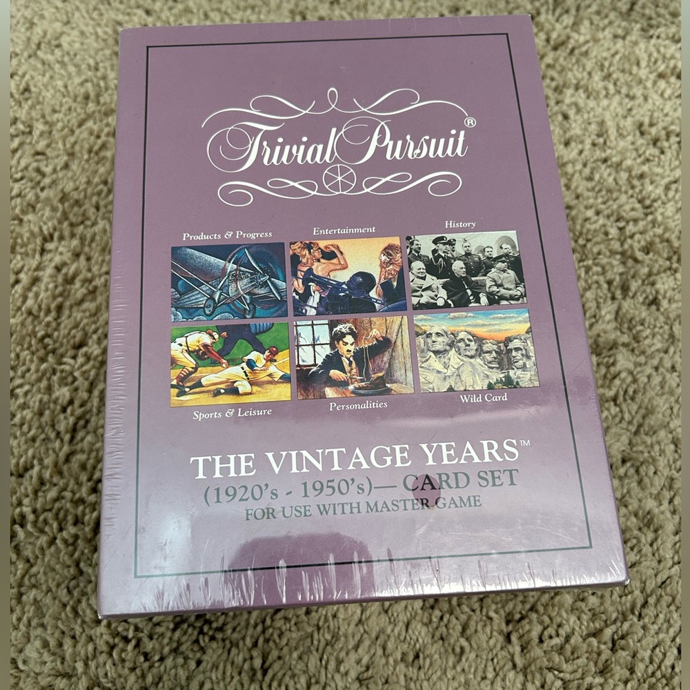 TRIVIAL PURSUIT THE VINTAGE YEARS (1920s-1950s)Parker Bros